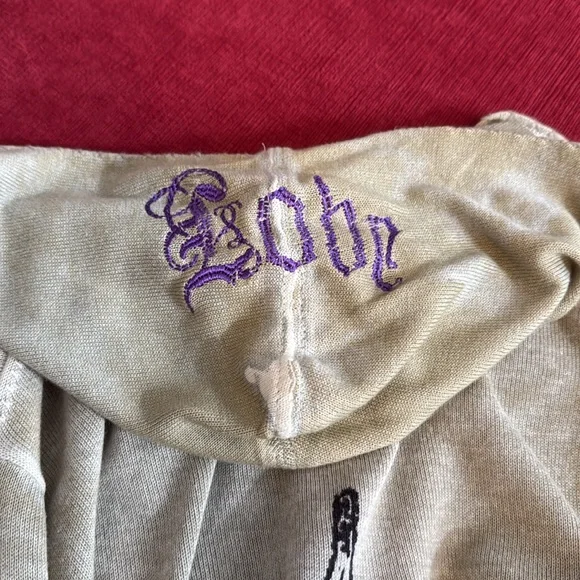 Distressed Extra long Ed Hardy Hooded Zip-up - Picture 7 of 14